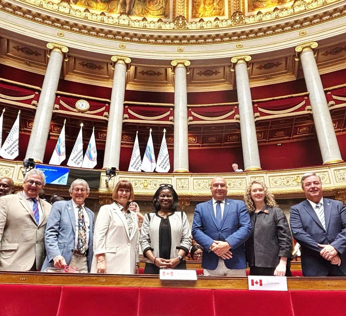 Pour le Canada, la Francophonie est aussi un pont pour se rapprocher de l'Afrique. Ici, la délégation de parlementaires canadiens à la 50e session de l'Assemblée parlementaire francophone.