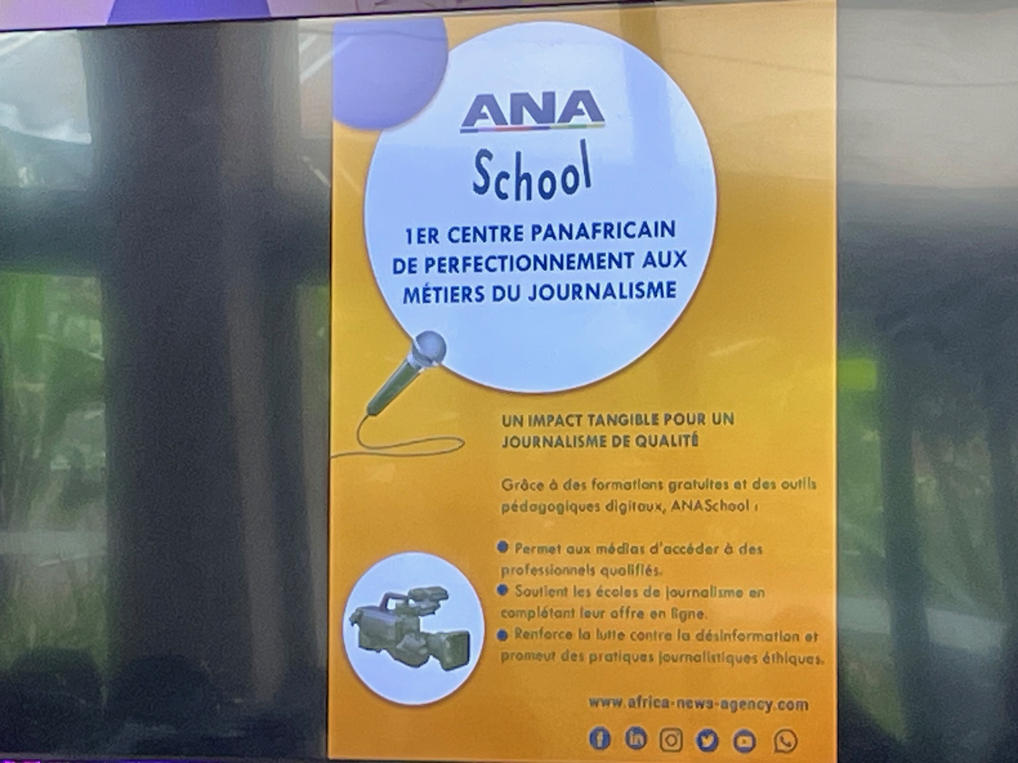 L'affiche de présentation d'ANA School. - DR