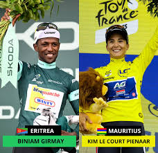 Aux Mondiaux de cyclisme de Kigali, l'Erythréen Biniam Girmay et la Mauricienne Kim Le Court sont apparus comme les porte-drapeaux du cyclisme africain. 