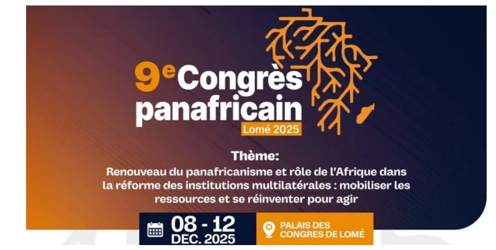 L'affiche du 9e Congrès panafricain de Lomé. 