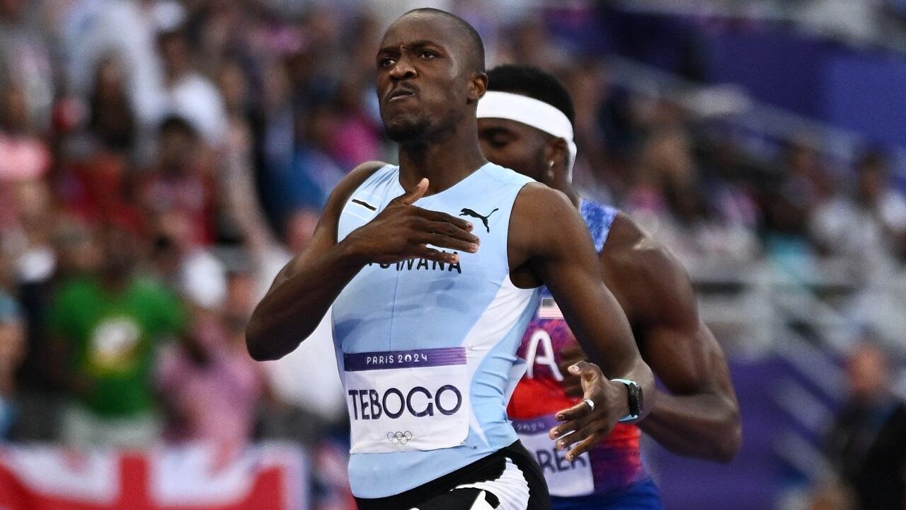 Le Botswanais Tebogo a terminé 2e de la course de 100 m de la Ligue de diamant de Shanghaï.